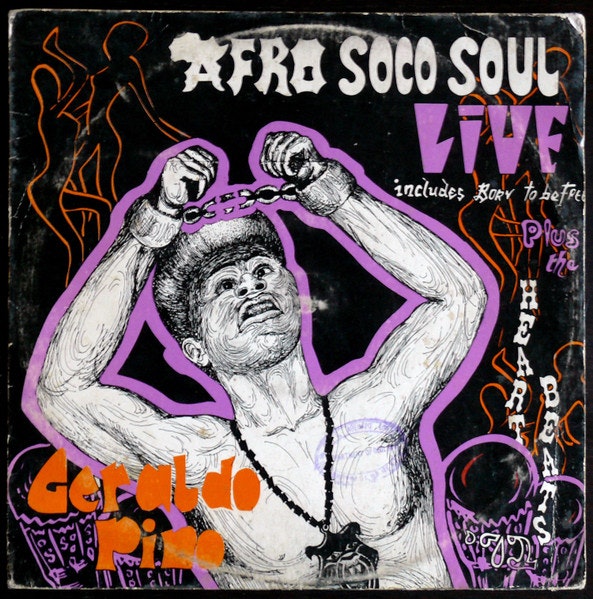 Album art to Geraldo Pino's Afro Soco Soul Live